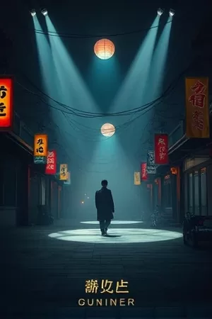 星海拾光纪科幻剧集竖版封面，深空空间站与信标塔