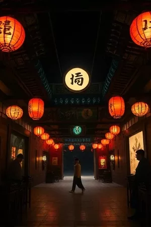 长夜食堂治愈剧封面，深夜小馆暖色灯光与木桌